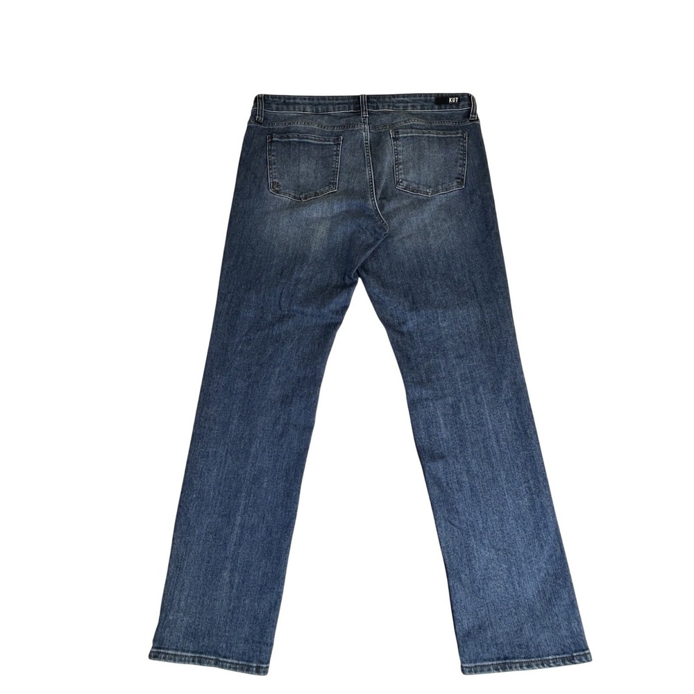 KUT from the Kloth Catherine Boyfriend Jeans Size 12 Mid Rise Medium Dark Wash - Picture 8 of 9